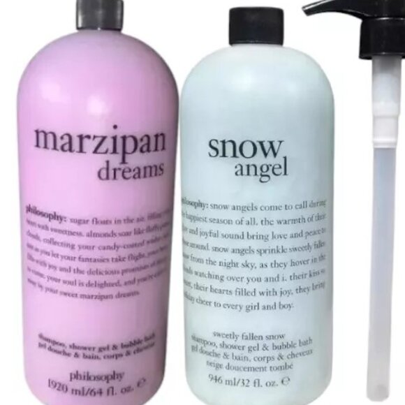 Philosophy Marzipan Dreams Shampoo Shower & Marzipan Dreams 64 Fl.oz Set of 2